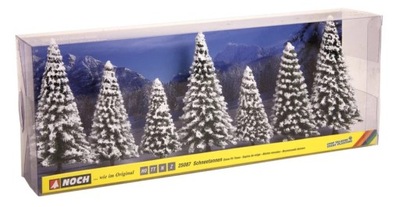 NOCH 25087 Zestaw Drzewek Śnieżne jodły (8cm-12cm)