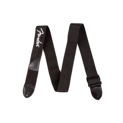 Pasek do gitary Fender Logo Strap Black White Logo