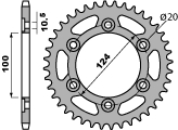 PBR ЗУБЧАТКА ЗАДНЯ 1027 45 C45 DUCATI MONSTER 696 08-14 (JTR735.45) (ŁAŃC. 5