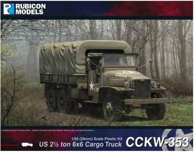 Rubicon Models 280037 - US 2 Ton 6x6 Truck CCKW-353 Plastic Model Kit