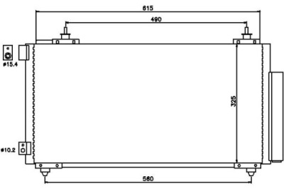 Nissens радіатор кондиціонера з осушувач toyo фото №1