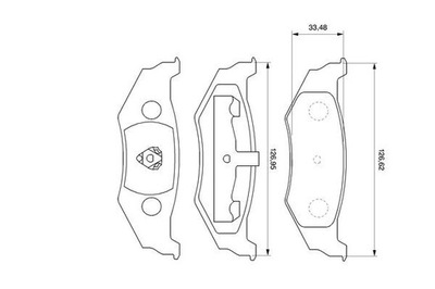 BOSCH 0 986 424 585 ZAPATAS DE FRENADO  