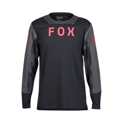 Koszulka rowerowa z długim rękawem Fox Junior Defend Taunt Black YS