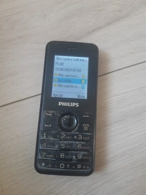 Telefon komórkowy Philips CTE103BK/58 512 MB 3G czarny