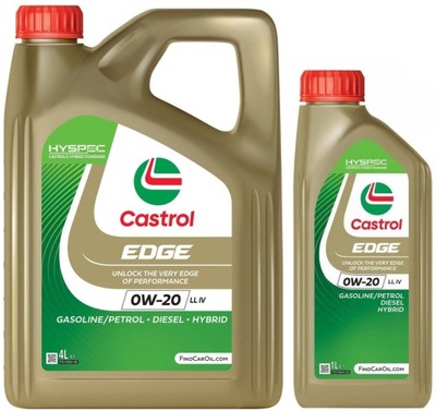 OLEJ SILNIKOWY CASTROL EDGE 0W20 LL IV 5L