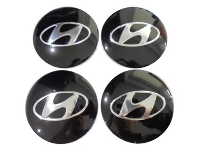 EMBLEMA PEGADURA CON ALUMINIO HYUNDAI 60MM  