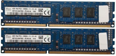 Pamięć RAM Hynix 8GB (2x4GB) DDR3 1600MHz - HMT451U6AFR8C-PB