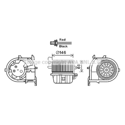 VENTILIATORIUS VIDINIS AVA QUALITY COOLING RT8588 