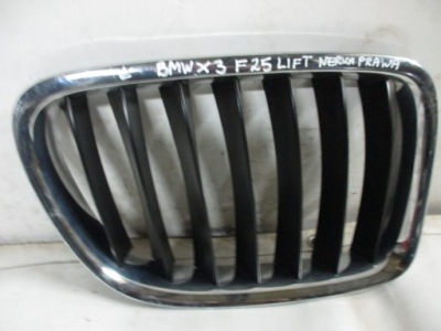 Решітка радіатора, решітка радіатора, решітка радіатора правий bmw x3 f25 lift фото №1