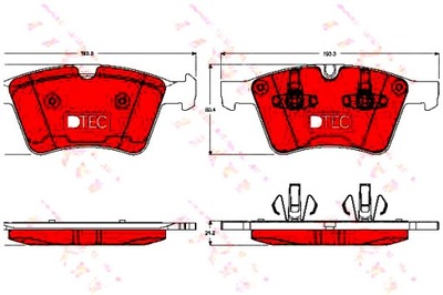 ZAPATAS DE FRENADO MERCEDES PARTE DELANTERA X164 GL 4-MATIC 06  