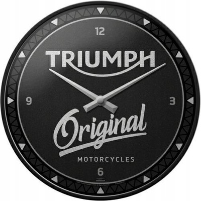 Zegar TRIUMPH MOTORCYCLES ścienny metal + szkło