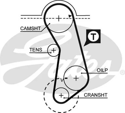 DIRŽELIS SKIRSTYMO SISTEMOS VW 1,5-1,8 GOLF/JETTA/PAS G 5016 