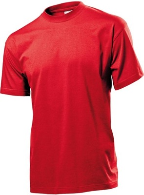 T-shirt Stedman koszulka bawełniana czerwona r.3XL