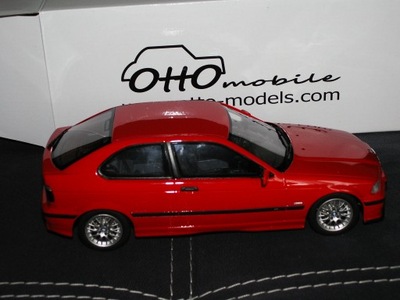 1998 BMW E36 COMPACT 323 TI RED 1/18 MODEL CAR BY OTTO MOBILE OT372