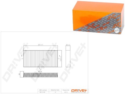 Фільтр кабіни bmw i3 13- i01 вугільний drive+ фото №1
