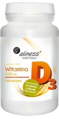 ALINESS Witamina D3 2000 j.m 120 kaps.