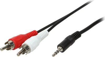 Kabel LogiLink Jack 3.5mm - RCA (Cinch) x2 5m