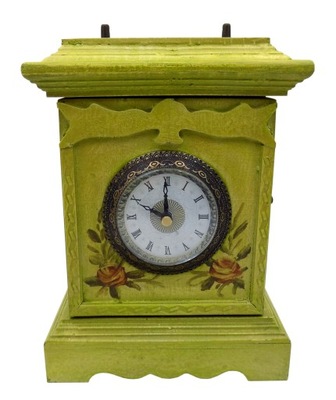 zegar kominkowy stylizowany Retro szafka skrytka