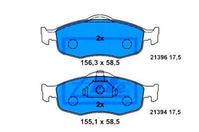 Ate тормозные колодки тормозные ford cougar mondeo i mondeo i фото №1