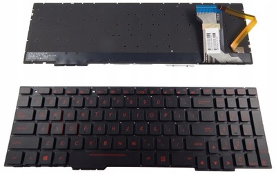 KLAWIATURA ASUS FX53VD FX553VD FX753VD / LED RED