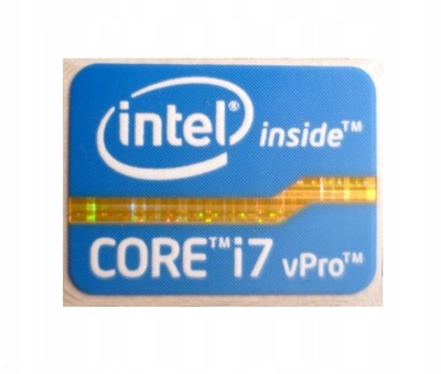 Naklejka Intel CORE i7 vPro inside 24 x 18 mm 047
