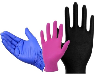 Rękawiczki nitrylowe niebieskie M 2 szt