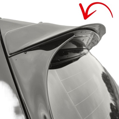 Спойлер do vw golf vii 2013-2020 чёрный блеск gti/r-line фото №1