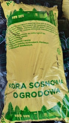 Kora sosnowa ogrodowa niesortowana worek 60 litrów