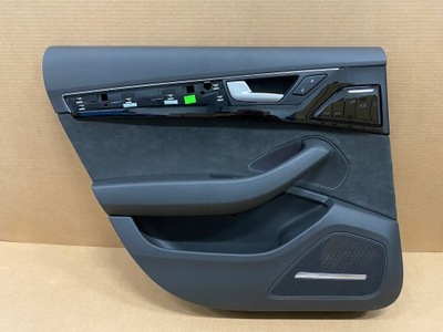 Audi a8 4h d4 обшивка дверь левый задняя фото №1