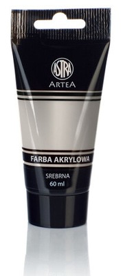 farba akrylowa ARTEA ASTRA tuba 60ml SREBRNA
