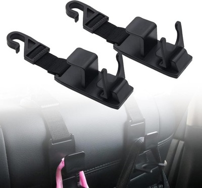 2X ORGANIZER HACZYKI UCHWYTY NA ZAGŁÓWEK DO AUTA SAMOCHODU KURTKI TOREBKI