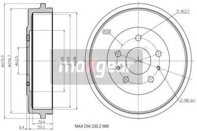 BEBEN DE FRENADO FORD T. FOCUS 04-  