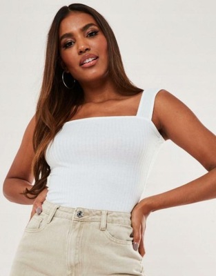 MISSGUIDED PETITE KRÓTKI TOP PRĄŻKI 8J1 XXC__XS