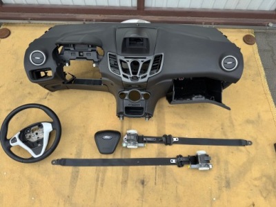 Ford fiesta mk7 lift консоль подушка безпеки водій пасажир колінна ремені оригінал фото №1