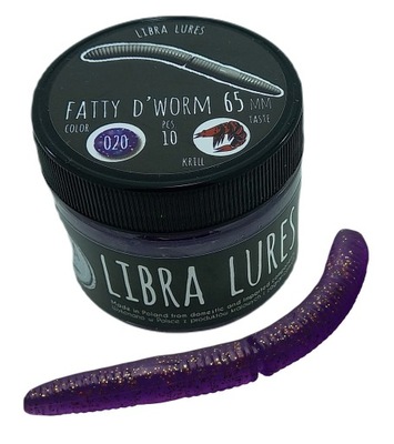 Libra Lures Fatty D'Worm 020 7,5cm Ser Smak: Ser, Długość (cm): 7.5