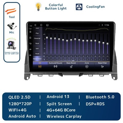 NAVEGACIÓN GPS PARA MERCEDES GASOLINA C CLASE 3 W204 S204 2006-2011 CAR CARPLAY  