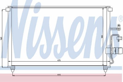 Nissens 94639 конденсатор, кондиціонер фото №1