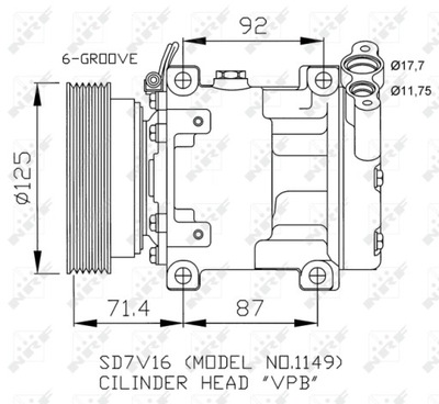 COMPRESOR DE ACONDICIONADOR RENAULT CLIO II, KANGOO  