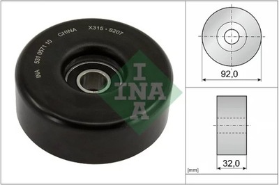 INA 531 0571 10 ROLLO NAPINACZA, CORREA DE CUÑA MULTICOSTAL  