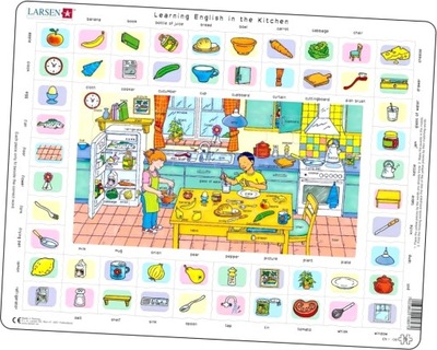 Puzzle Learning english in the kitchen Maxi