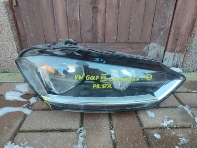Vw golf vii sportsvan фара правий оригінал фото №1