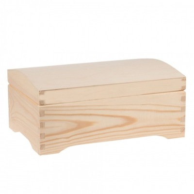 Kufer drewniany, skrzynia - 30 x 20 x 12,5 cm