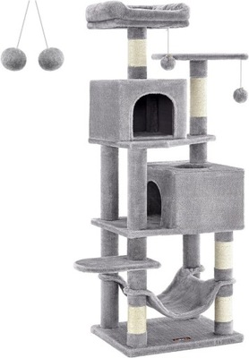 Drapak, Wieża Dla Kotów 155 Cm Dla Kotów Domowych, Pluszowe Wielopoziomowe