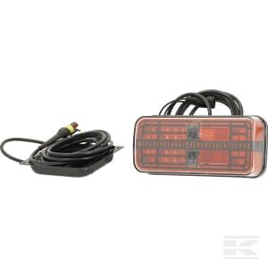 FARO PARTE TRASERA GEMELA DIODO LUMINOSO LED PROSTOKATNA 12V (ZINTEGROWANY OPORNIK) 200.5X85.3  