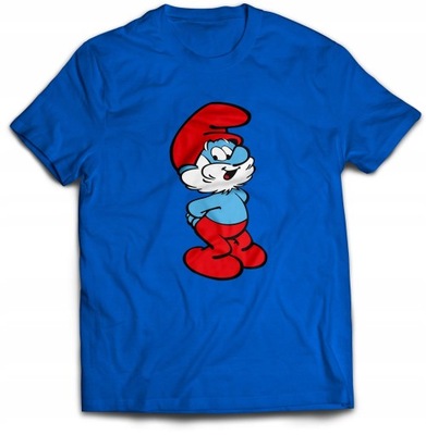 Koszulka męska SMERFY-003 niebieska r.M