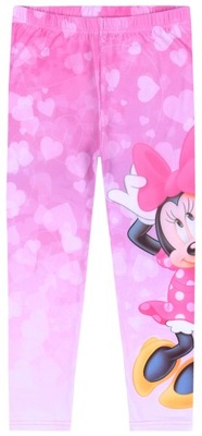Różowe legginsy, getry Myszka Minnie DISNEY 128 cm