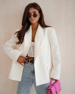 MARYNARKA OVERSIZE NATASHA ECRU ME GUSTA UNI