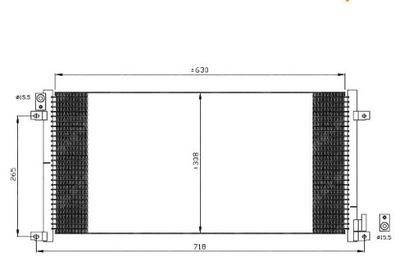 KONDENSATORIUS KONDICIONAVIMO IVECO DAILY II NRF 