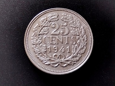 Moneta 25 Cents z 1941r. Srebro!!!