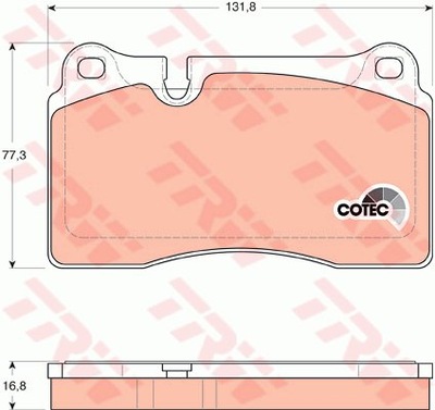 ZAPATAS HAM. VW P. TOUAREG 3.0- 6.0 04- DTEC COTEC  